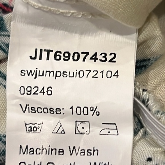 SHEIN Curve 2XL Floral Print Jumpsuit Spaghetti Strap V Neck - Picture 16 of 16